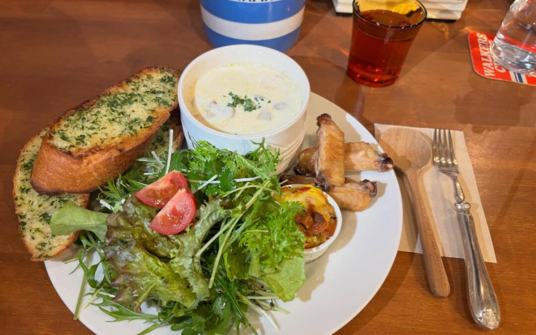 今週のデポのスープは、クラムチャウダー